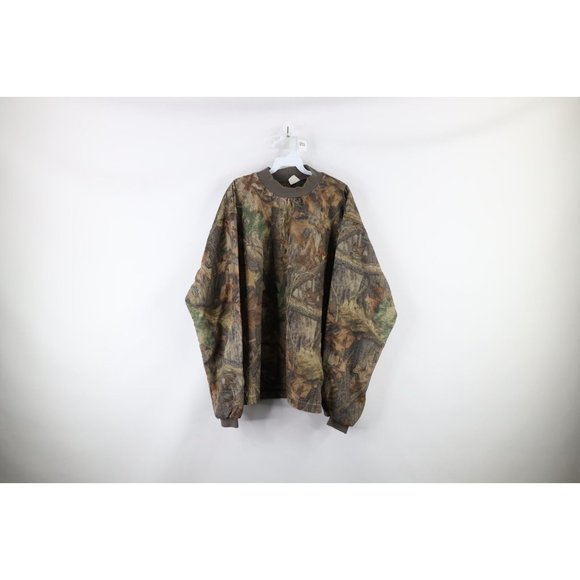 Vintage 90s Scent Lok Mens 2XL Advantage Timber Camouflage Mock Neck Jacket USA - Picture 1 of 9